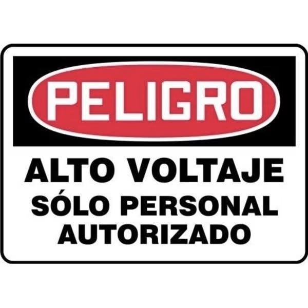 Accuform OSHA DANGER Safety Sign HIGH SHMELC138XP SHMELC138XP - main